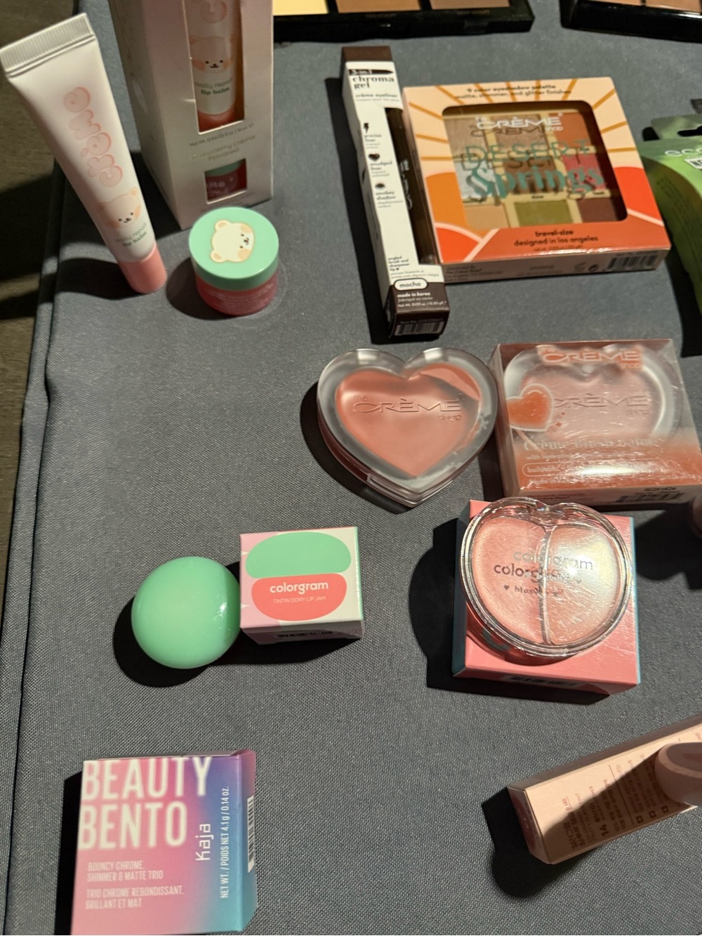 Colorgram Peachy Pink Cream Blush & Assorted Makeup Lot, includes all but No Bag